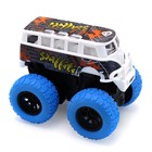 Инерционный автобус die-cast Funky Toys, на полном приводе с голубыми колесами, 14.5 см - Фото 2