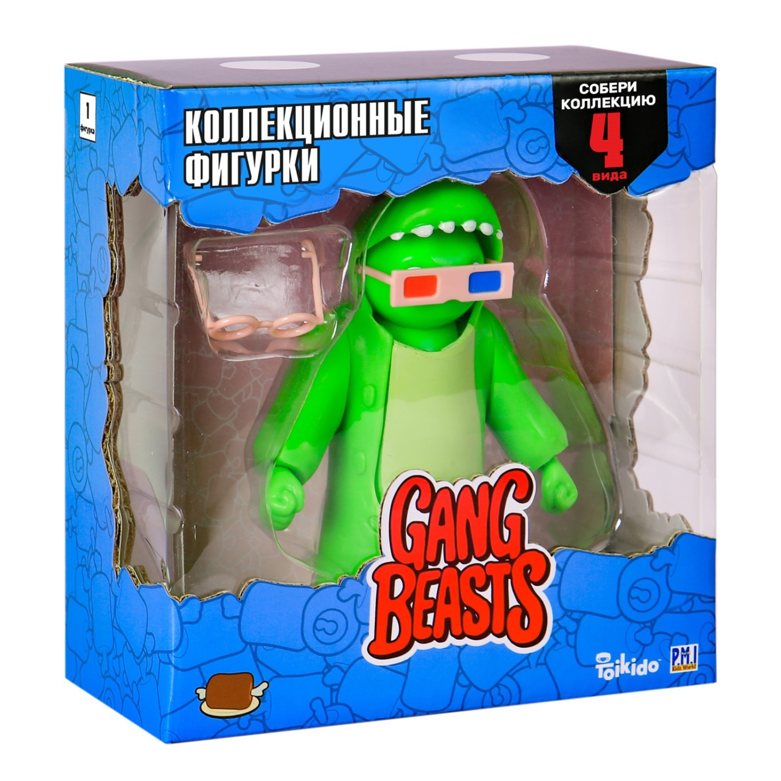 Фигурка Gang Beasts, с аксессуарами, цвет зелёный, 11 см (10184195) -  Купить по цене от 2 548.00 руб. | Интернет магазин SIMA-LAND.RU