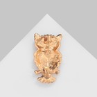 Брошь «Сова», цвет чёрно-белый в золоте - Фото 2