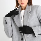 Перчатки женские, безразмерные, без утеплителя, цвет чёрный - Фото 4