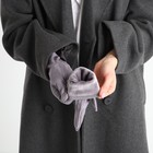 Перчатки женские, безразмерные, без утеплителя, цвет серый - Фото 6