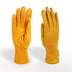 Перчатки женские, безразмерные, без утеплителя, цвет горчичный - фото 320573322