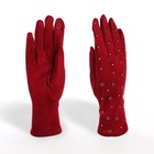 Перчатки женские, безразмерные, без утеплителя, цвет бордовый - фото 320573325