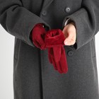 Перчатки женские, безразмерные, без утеплителя, цвет бордовый - фото 23521466