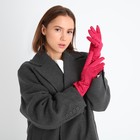 Перчатки женские, безразмерные, без утеплителя, цвет фуксия - фото 23521470