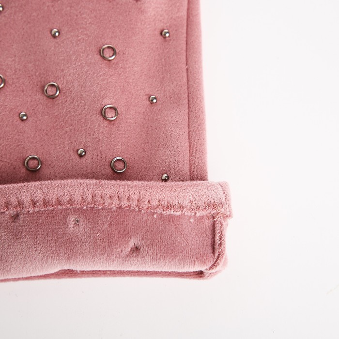 Перчатки женские, безразмерные, без утеплителя, цвет розовый