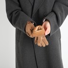 Перчатки женские, безразмерные, без утеплителя, цвет бежевый - фото 23521478