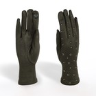 Перчатки женские, безразмерные, без утеплителя, цвет хаки - фото 320573343