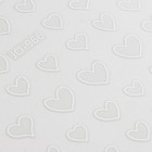 Наклейки для ногтей «Сердца», объёмные, цвет белый - Фото 2