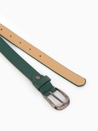 Ремень детский, ширина 2.3 см, пряжка металл, цвет зелёный - фото 61907190