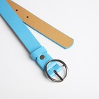 Ремень детский, ширина 2.3 см, винт, пряжка металл, голубой - Фото 2