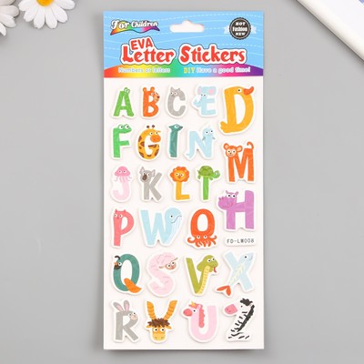 Наклейка интерьерная «Голография буквы» EVA, бумага, 14.5×31 см