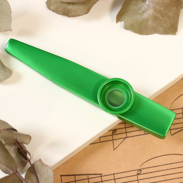 Музыкальный инструмент Казу Music Life, зеленый - Фото 1