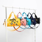 Сумка молодёжная на молнии, 28×15×15 см, бирюзовая - Фото 7