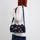 Сумка молодёжная на молнии, 28×15×15 см, синяя - Фото 3