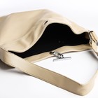 Сумка женская на застёжке, цвет бежевый - фото 23238278