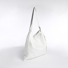 Сумка-шопер на застёжке, цвет белый - фото 23238280