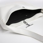 Сумка-шопер на застёжке, цвет белый - фото 23238283