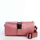 Сумка молодёжная на молнии, 25×12×12 см, розовая - Фото 2