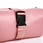 Сумка молодёжная на молнии, 25×12×12 см, розовая - Фото 5