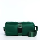 Сумка молодёжная на молнии, 25×12×12 см, зелёная - Фото 2