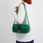 Сумка молодёжная на молнии, 25×12×12 см, зелёная - Фото 3