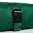Сумка молодёжная на молнии, 25×12×12 см, зелёная - Фото 5
