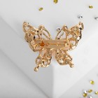 Брошь «Бабочка», цвет бежевый в золоте - Фото 2