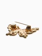 Брошь «Бабочка», цвет бежевый в золоте - Фото 3