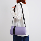 Сумка молодёжная на молнии, 29×11×15 см, сиреневая - Фото 1