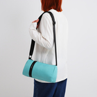 Сумка молодёжная на молнии, 29×11×15 см, бирюзовая - Фото 1