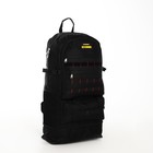 Рюкзак туристический на молнии, с увеличением, 6 наружных кармана, цвет чёрный - фото 7873520