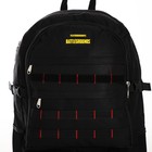 Рюкзак туристический на молнии, с увеличением, 6 наружных кармана, цвет чёрный - фото 7873521