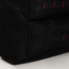Рюкзак туристический на молнии, с увеличением, 6 наружных кармана, цвет чёрный - фото 7873524