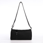 Сумка молодёжная на молнии, 29×11×15 см, чёрная - Фото 2