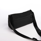 Сумка молодёжная на молнии, 29×11×15 см, чёрная - Фото 4