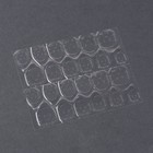 Клеевые пластины для накладных ногтей, 24 шт, фасовка 6 листов, цвет прозрачный - Фото 3