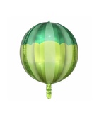 Воздушный шар фольгированный 20" «Сфера полосатая», зелёный - Фото 2