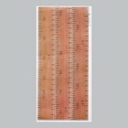 Наклейка пластик интерьерная цветная ростомер "Деревянная линейка" 60x30 см - фото 23287871