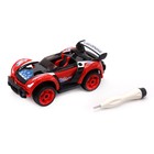 Машинка DIY Funky Toys, металлическая, с аксессуарами, красного цвета, 13 см - фото 109995870