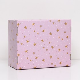 Складная коробка "Звёзды", 31,2 х 25,6 х 16,1 см  набор 2 шт