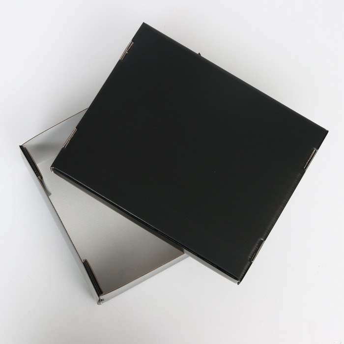 Складная коробка, чёрная , 31,2 х 25,6 х 16,1 см  набор 2 шт
