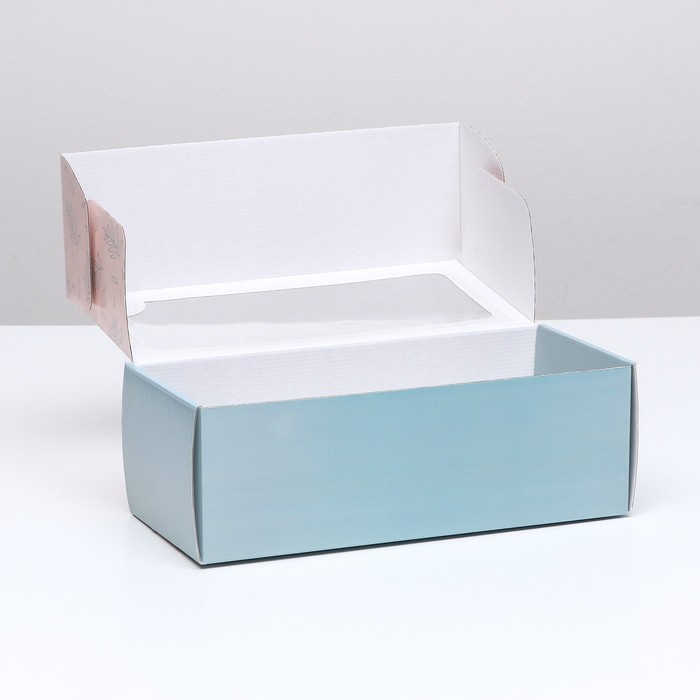 Коробка самосборная, с окном, "Легкость" 16 х 35 х 12 см  набор 5 шт