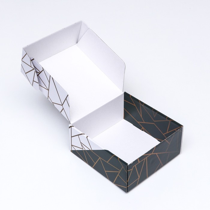 Коробка самосборная, без окна "Галограмма" 19 х 19 х 9 см  набор 5 шт