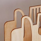 Салфетница деревянная «Столовые приборы», 16х14 см - Фото 4