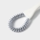 Щётка для чистки посуды и решёток-гриль Raccoon, круг, 19×5.5×2 см, белая - Фото 2