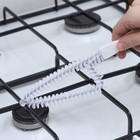 Щётка для чистки посуды и решёток-гриль Raccoon, треугольник, 24×6.5×1.5 см, белая - Фото 2