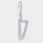 Щётка для чистки посуды и решёток-гриль Raccoon, треугольник, 24×6.5×1.5 см, белая - Фото 3