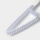 Щётка для чистки посуды и решёток-гриль Raccoon, треугольник, 24×6.5×1.5 см, белая - Фото 4