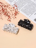 Крабик для волос «Эфи», паутинка, 9 см, чёрный, белый - Фото 3